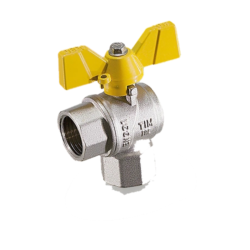 Кран для газа угловой ф 15 г/г Tim DE112L