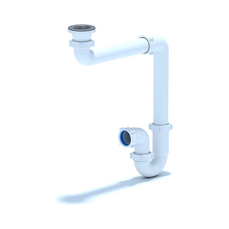 Сифон 1 1/2" х 40 прямоточ с смещ АниПласт D5000