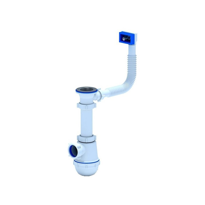 Сифон 1 1/2" х 40 с переливом АниПласт A0140S