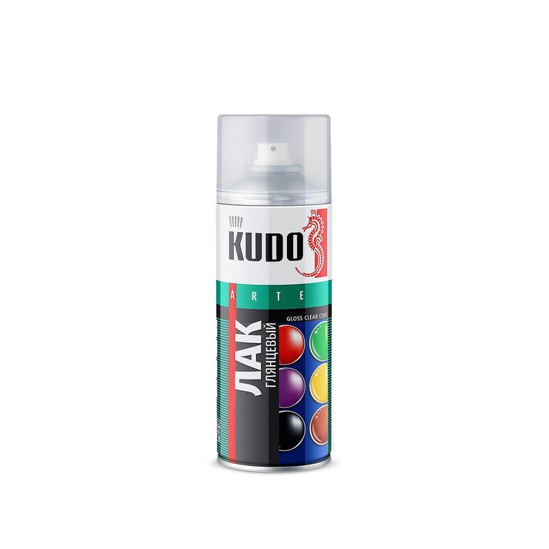 Лак аэразоль акриловый 520 мл "KUDO" KU-9002