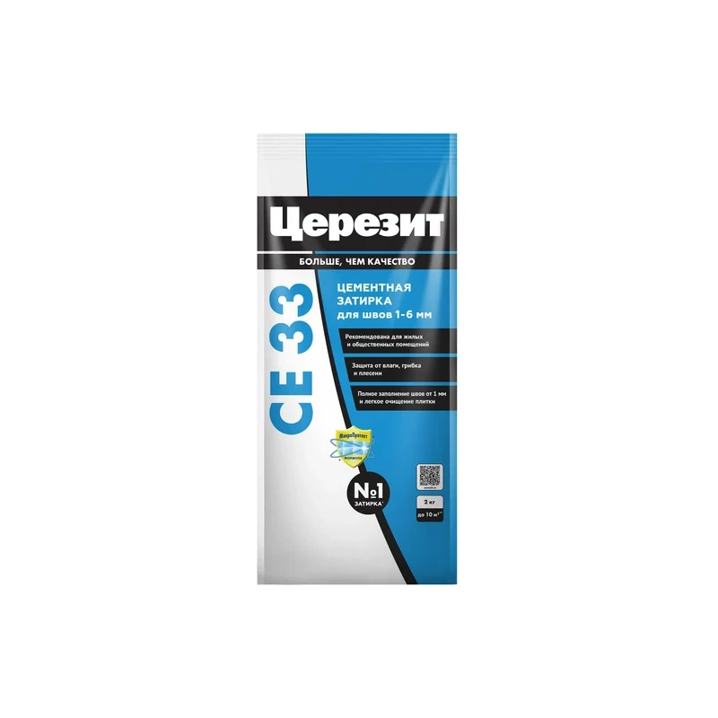 Затирка СЕ 33 №01 Белая  2 кг "CERESIT"