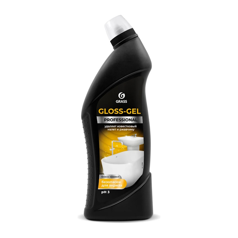 Средство чистящее для туалета "GLOSS-GEL PROFESSIONAL" 750 мл "GRASS"