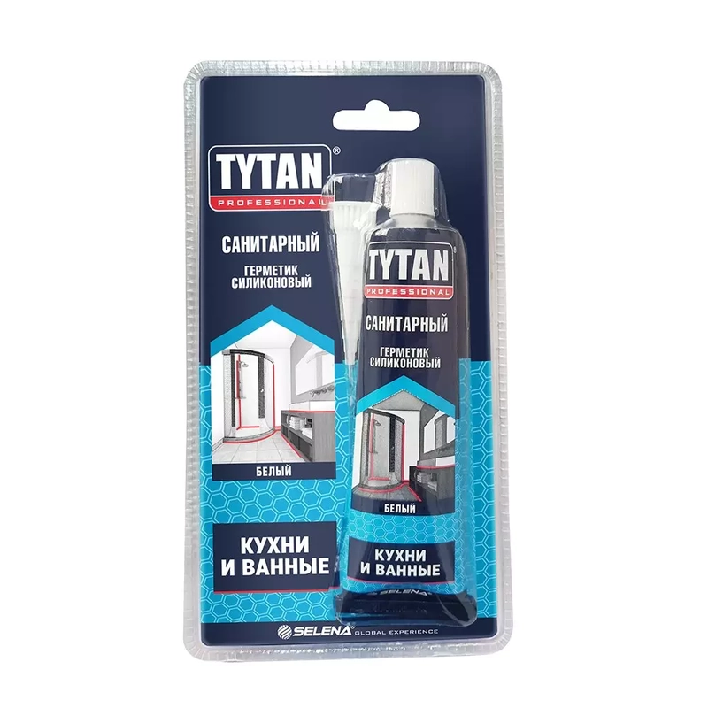 Санитарный силикон 85 мл белый TYTAN