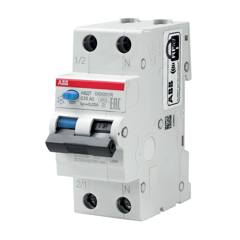 Автоматический выкл. ABB дифференциальный DSH201R C25 30mA AC