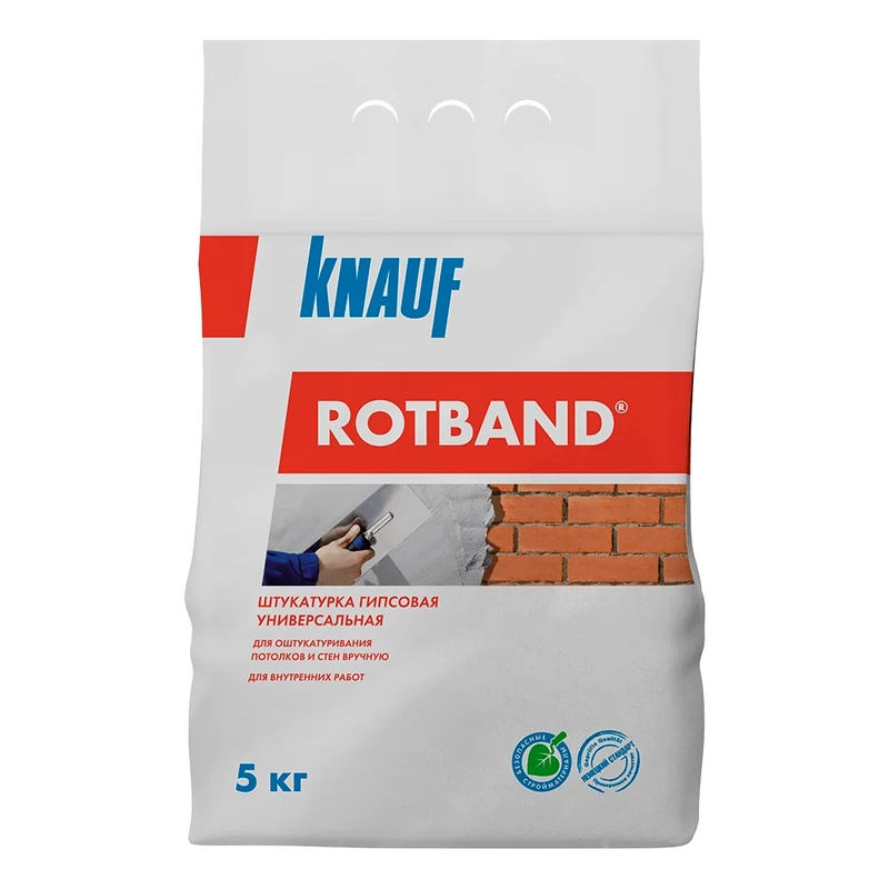 Штукатурка гипсовая универсальная 5 кг Knauf ROTBAND