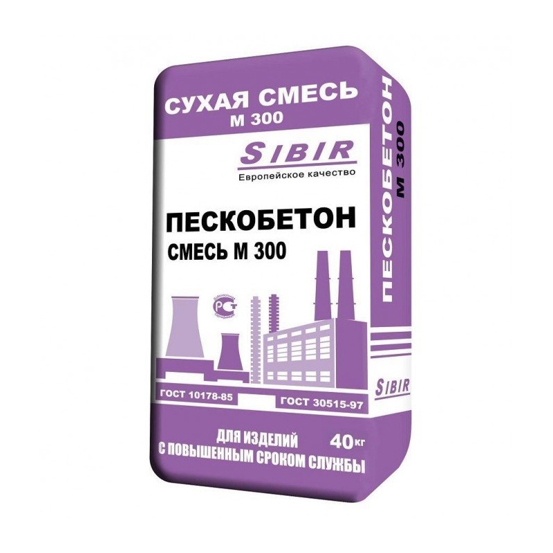 Пескобетон 40 кг М300