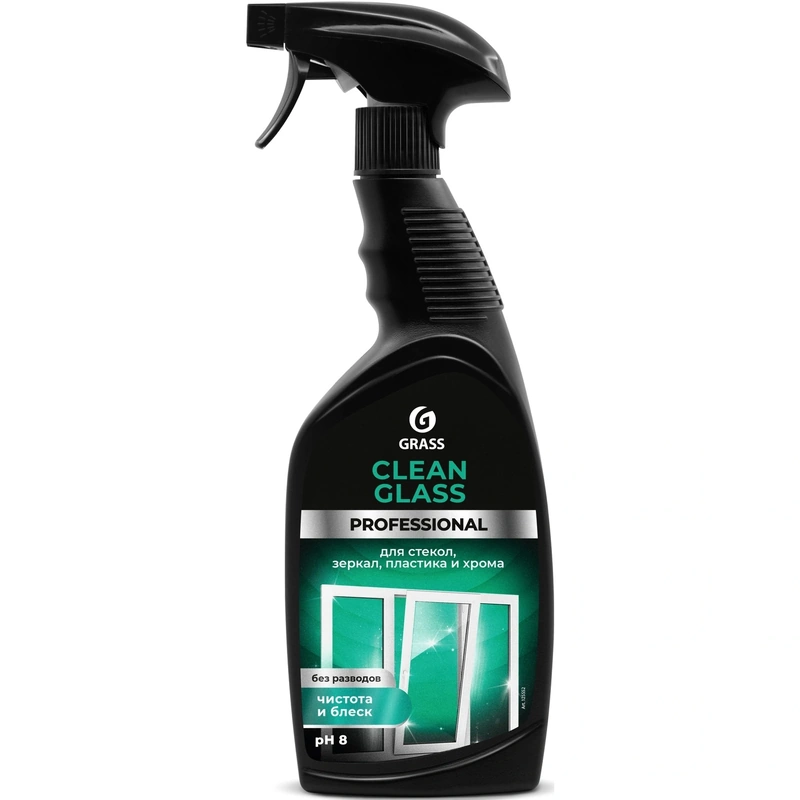 Средство чистящее для стекол, зеркал, пластика и хрома Clean Glass GRASS