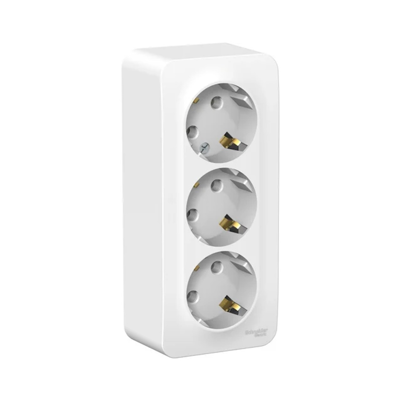 BLANCA Systeme Electric Розетка Белая 3-я ОП 16А 250В