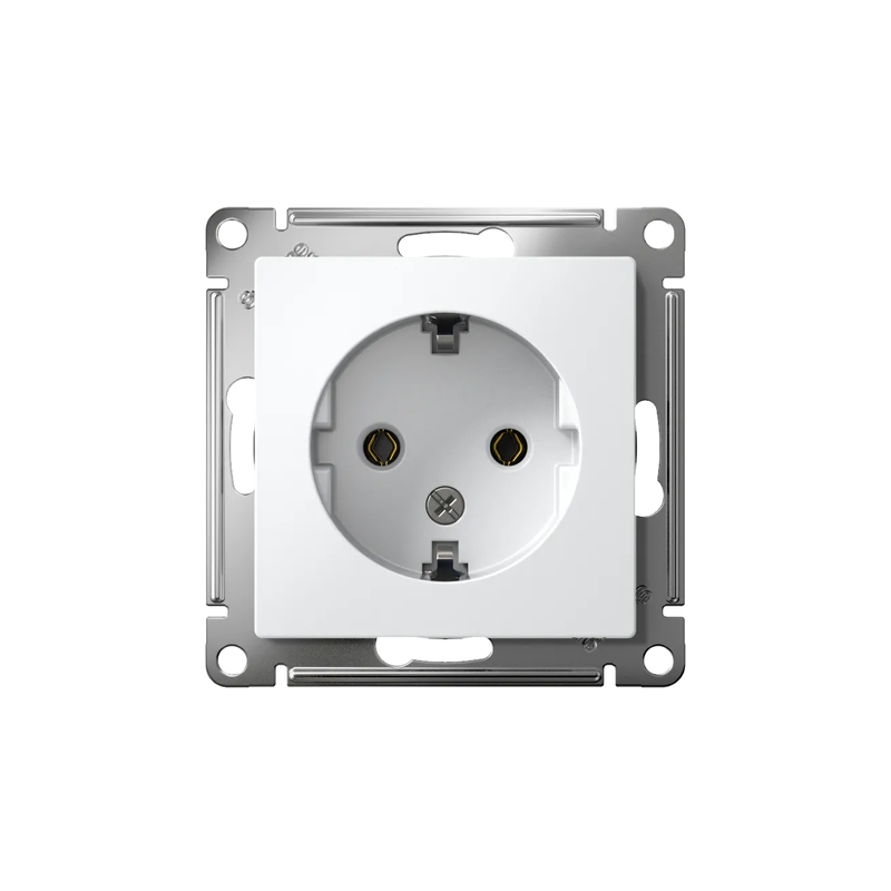 AtlasDesign Systeme Electric Белый Розетка с/з, 16А