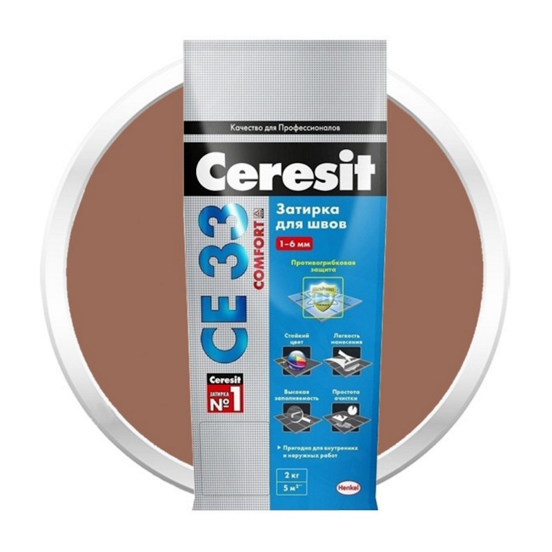 Затирка СЕ33 №52 Какао 2 кг "CERESIT"