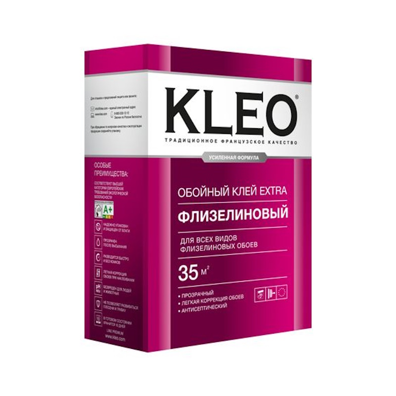 Клей для флизелиновых обоев "EXTRA" 240 г "KLEO"