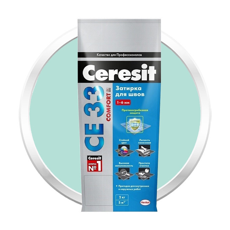 Затирка СЕ 33 №64 Мята "CERESIT" 2 кг