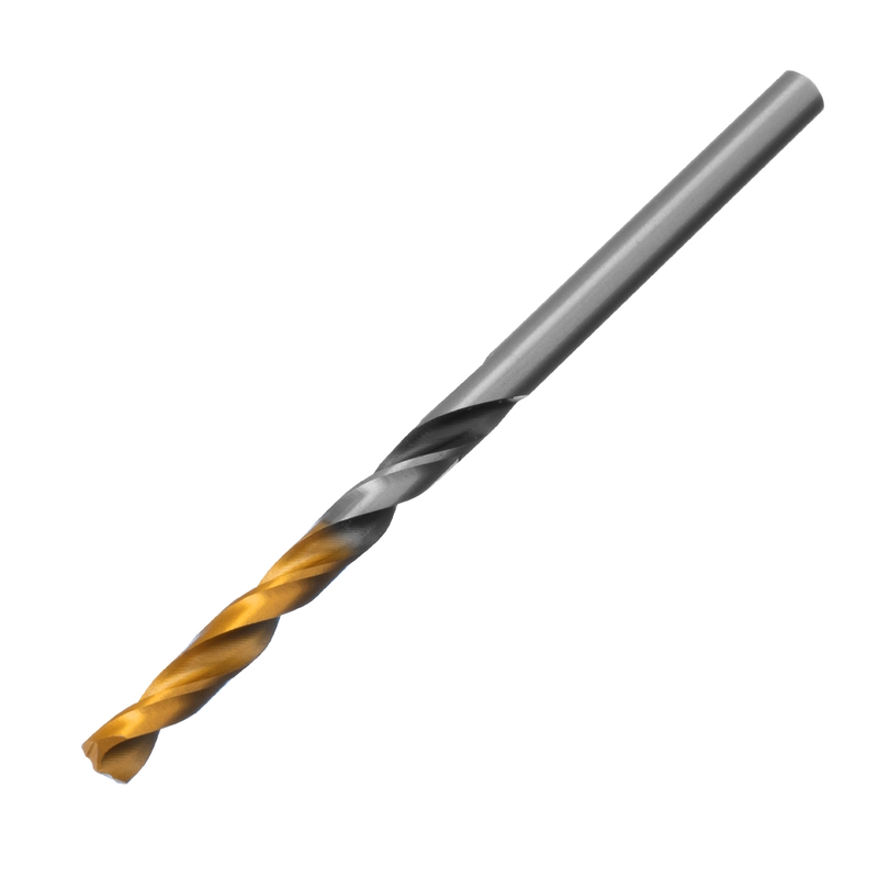 Сверло спиральное по металлу 4 x 75мм, Р6М5, Golden Tip, многогранная заточка// Denzel
