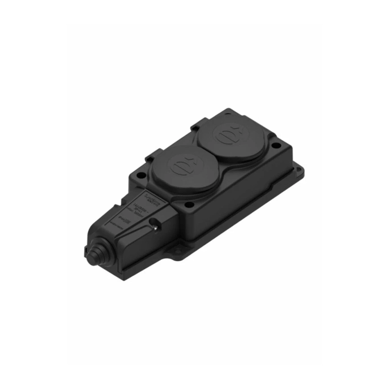 Systeme Electric Колодка 2-х местная с заглушками с/з каучук 16А 250В IP44