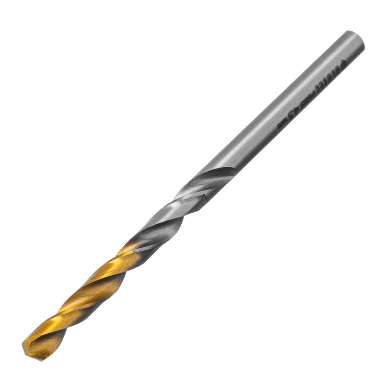 Сверло спиральное по металлу 4,5 x 80мм, Р6М5, Golden Tip // Denzel