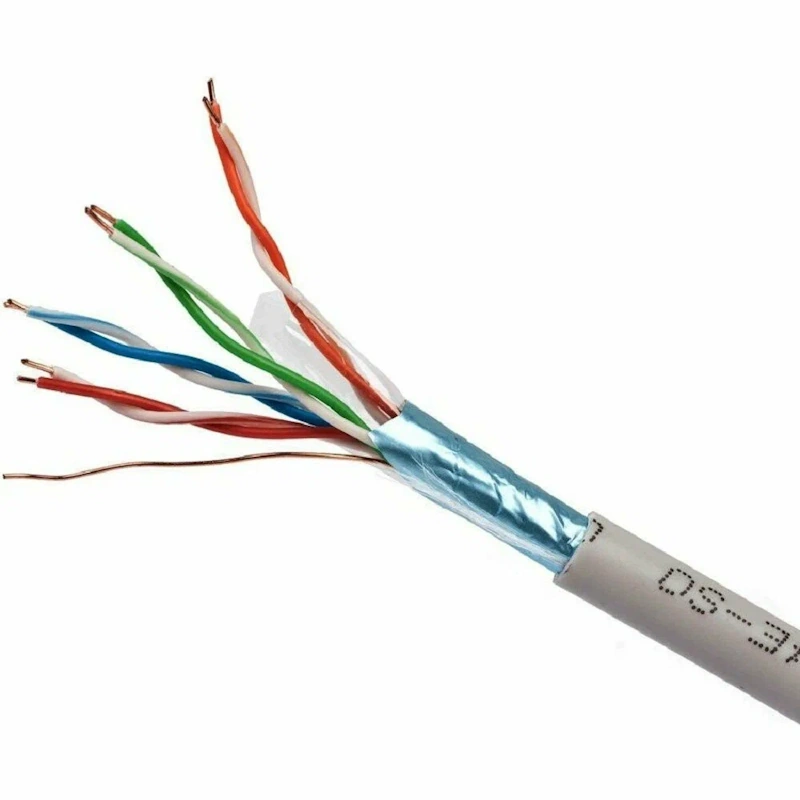 Интернет-кабель медный 4х2 FTP Cat.5e 1 м