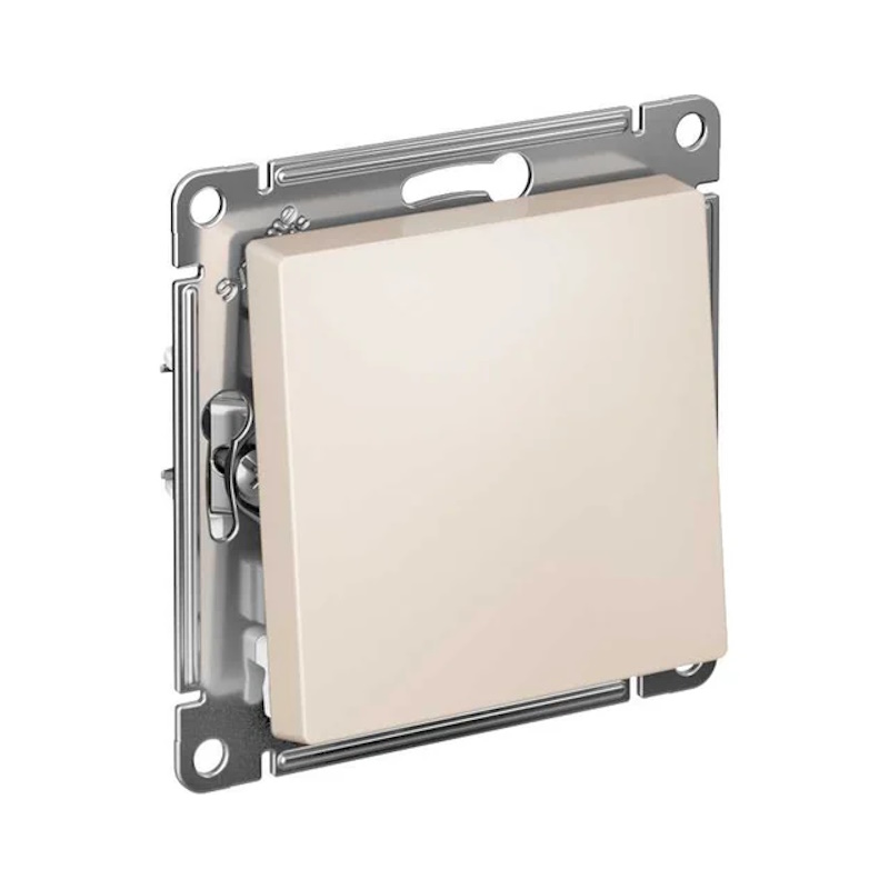 AtlasDesign Systeme Electric Бежевый 1-клавишный Переключатель быстрозажим, сх.6, 10АХ