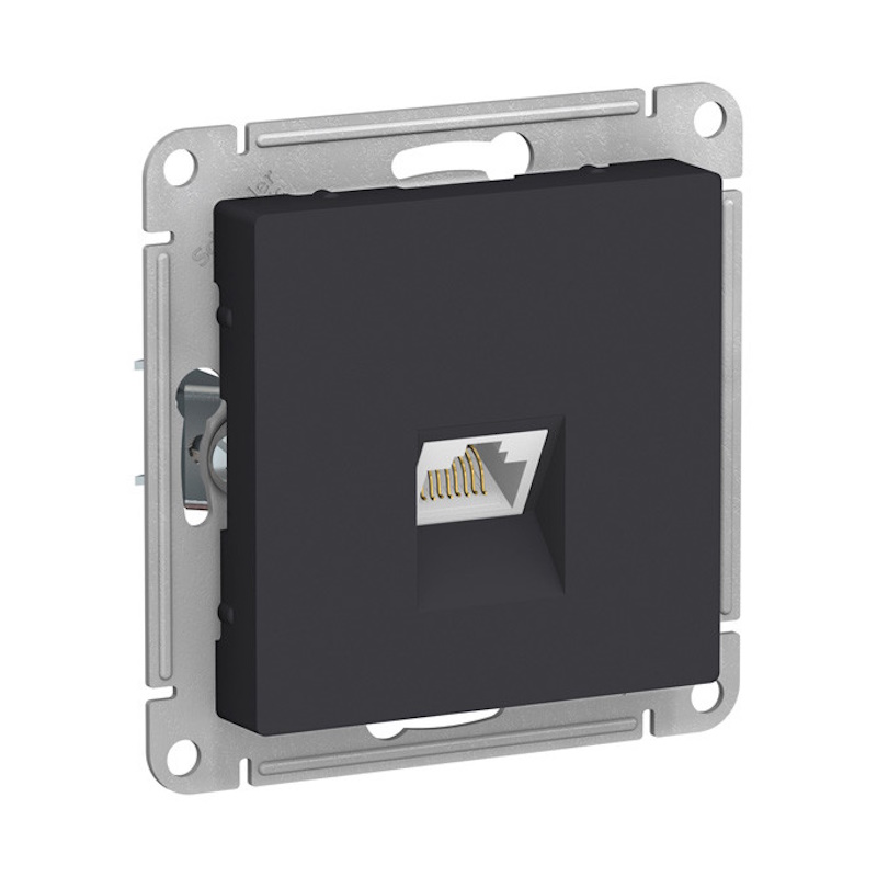 AtlasDesign Systeme Electric Карбон Розетка Компьютерная RJ-45 с/з IP20
