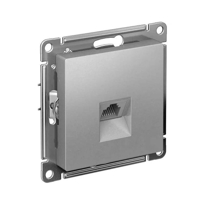 AtlasDesign Systeme Electric Алюминий Розетка Компьютерная RJ-45 с/з IP20