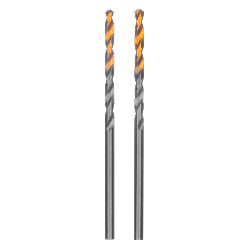 Сверло спиральное по металлу 2,5 x 57мм, Р6М5, Golden Tip , 2шт.// Denzel