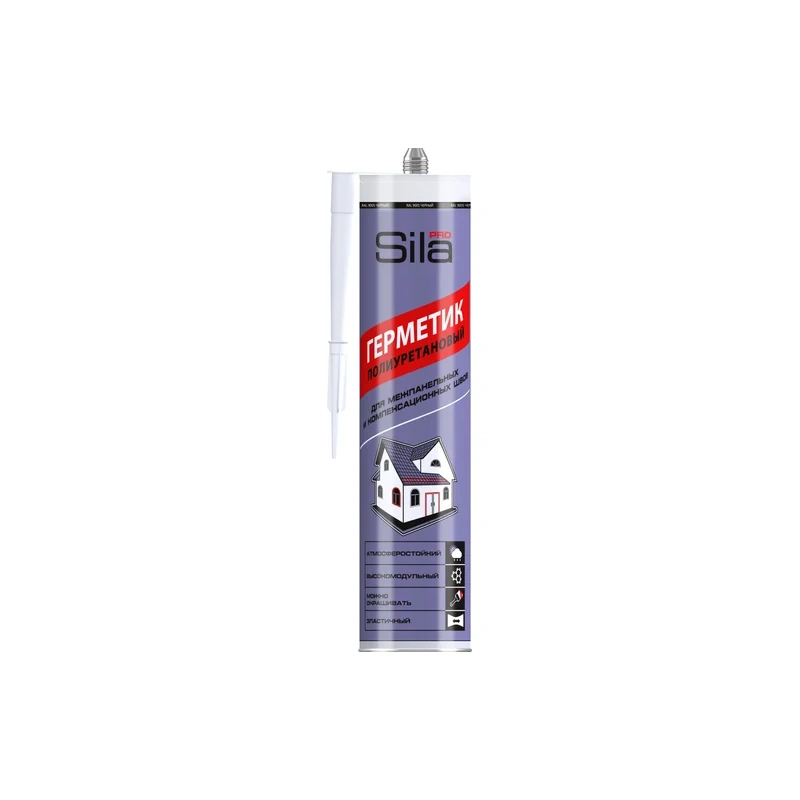 Герметик полиуретановый Черный 280 мл Sila PRO PU Sealant HM Black