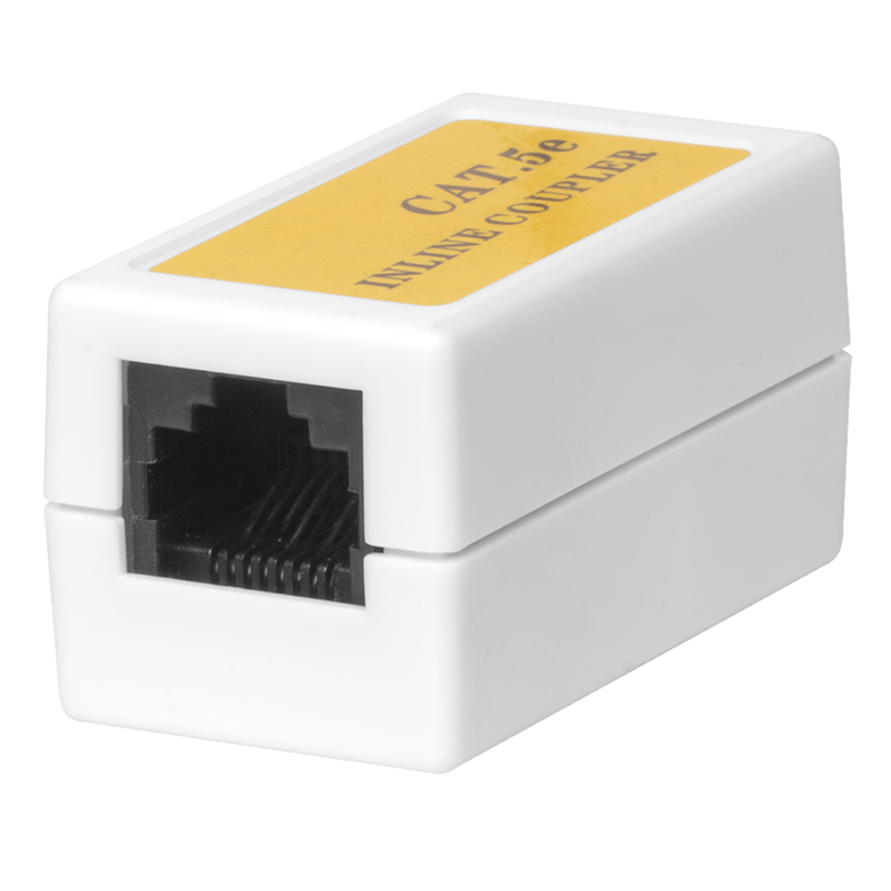 Разъем адаптер проходной RJ-45 UTP для интернет кабеля категории 5e