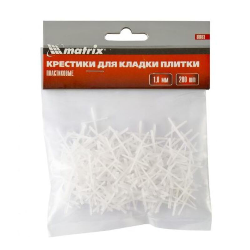 Крестики, 1,0 мм, для кладки плитки, 200 шт.// Matrix