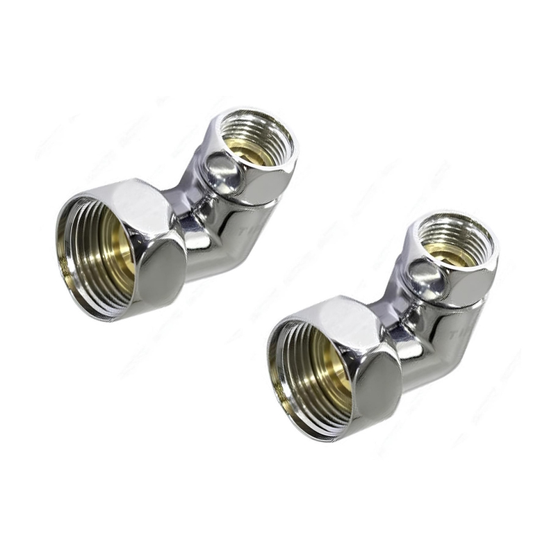Соединитель для полотенц-ля угловой 1"х1/2" г/г Tim хром K9-LF042