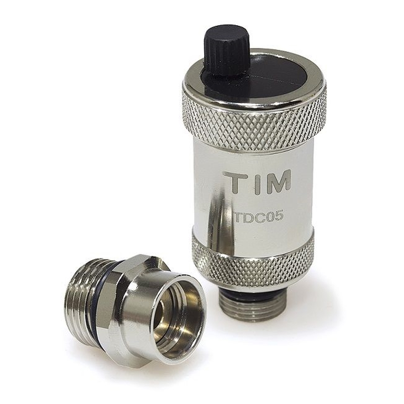 Автоматический воздухоотводчик 1/2" с обр. клап хром Tim BL5816